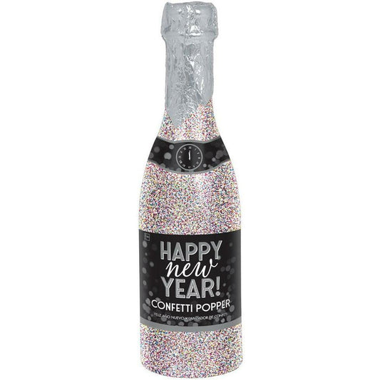 New Years Glitter Bottle Party Popper Colorful - Toy World Inc