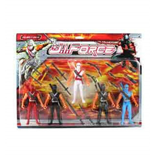 Ninja Figures 5.5in 5ct - Toy World Inc