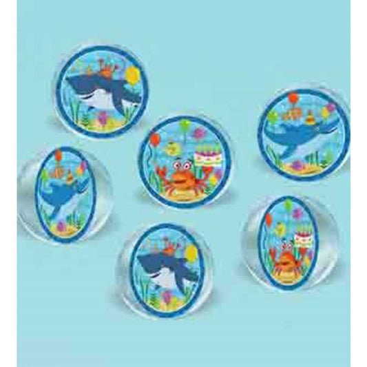 Ocean Buddies Bounce Ball 6ct - Toy World Inc