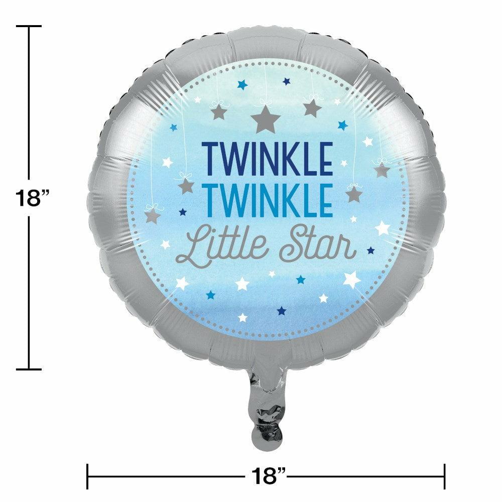 One Little Star Boy 18in Foil Balloon - Toy World Inc