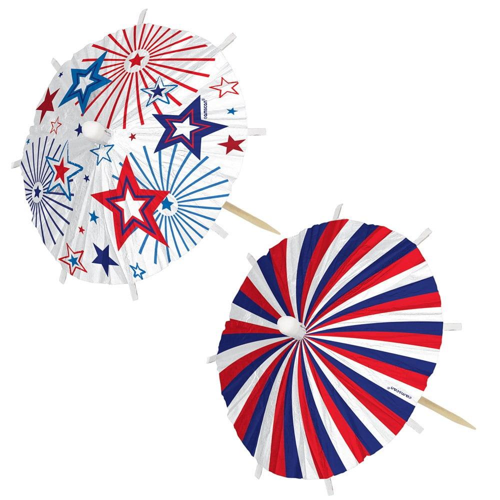 Patriotic Jumbo Umbrella Picks - Toy World Inc