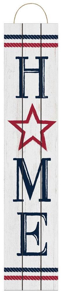 Patriotic MDF Home Plank Sign - Toy World Inc