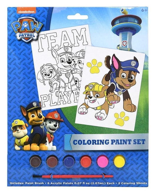Paw Patrol Poster Paint Set 8.75x.50x11.2 - Toy World Inc