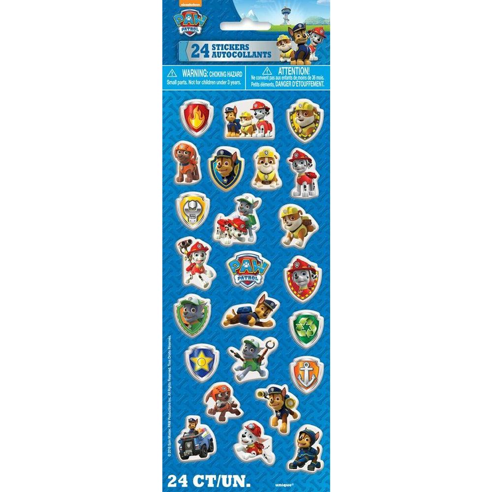 Paw Patrol Puffy Sticker Sheet - 0111794 - Toy World Inc