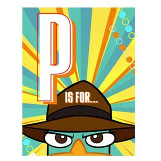 Phineas and Ferb - Agent P Invitations - Toy World Inc