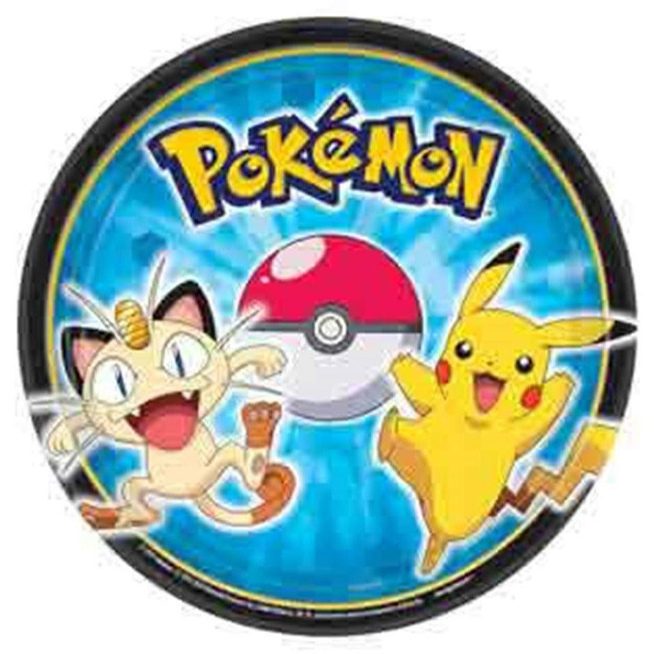 Pikachu and Friends Plate (S) 8ct - Toy World Inc