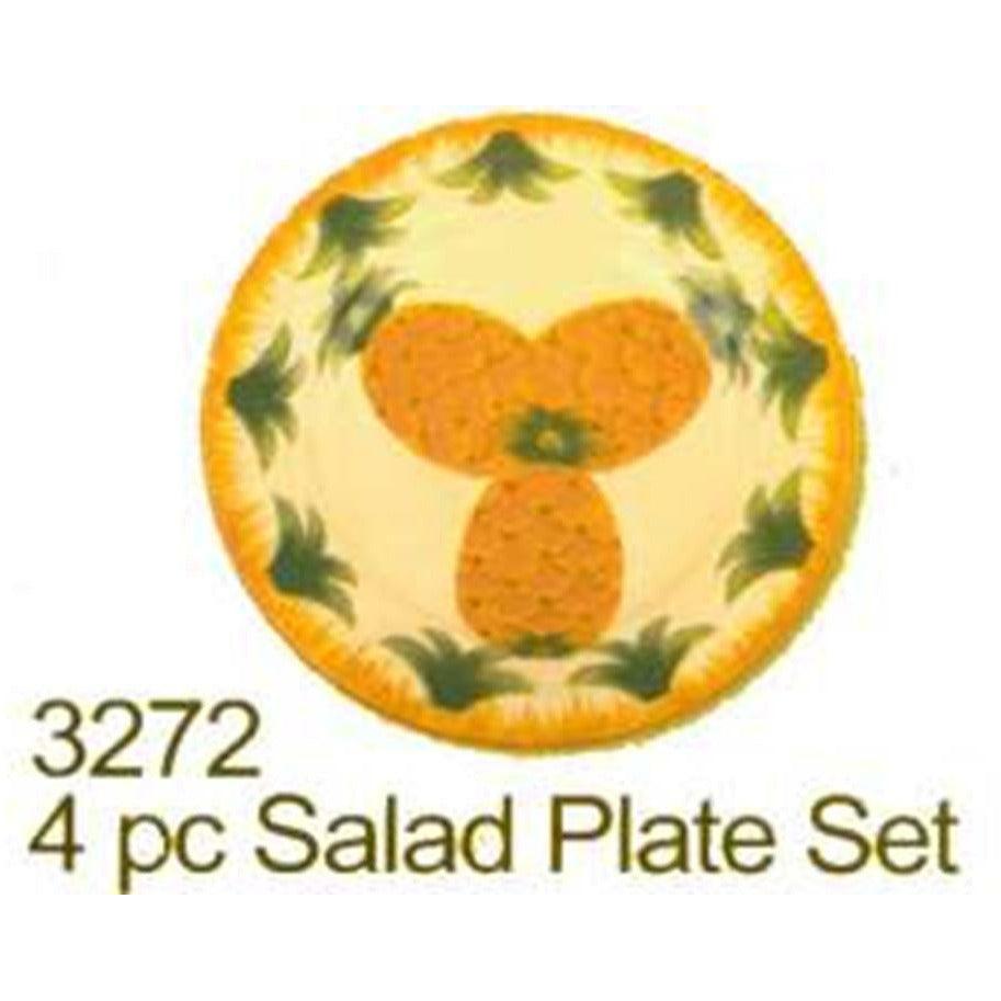 Pineapple Plate Set 4pc - Toy World Inc