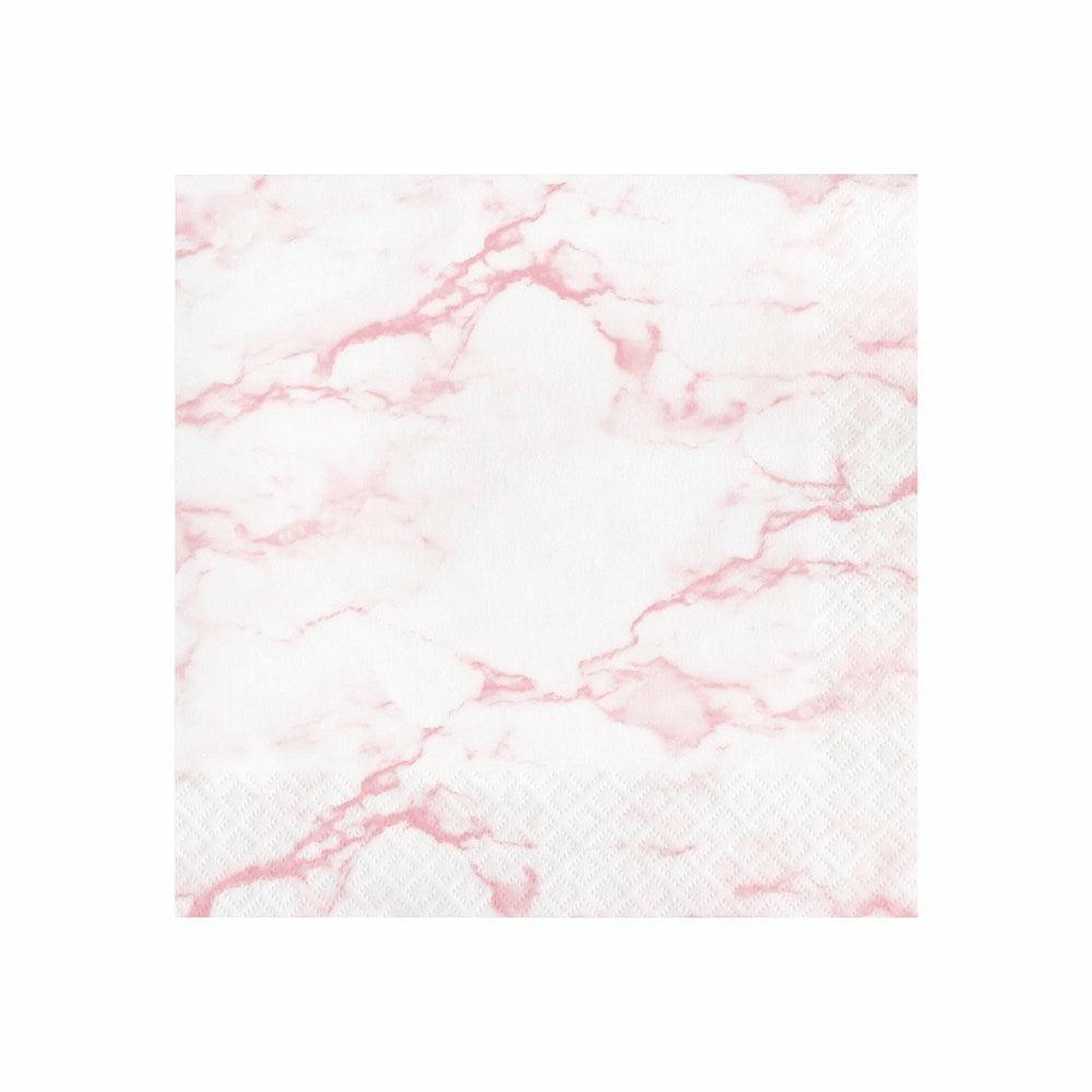 Pink Marble Luncheon Napkin 16Ct - Toy World Inc