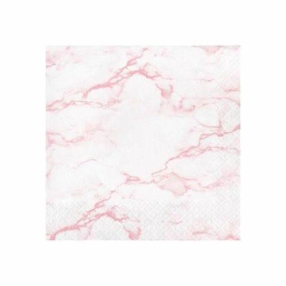 Pink Marble Luncheon Napkin 16Ct - Toy World Inc