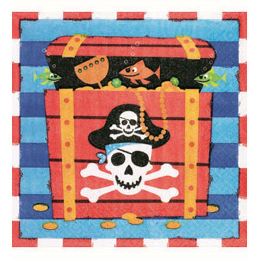 Pirate Treasure Napkin (L) 16ct - Toy World Inc