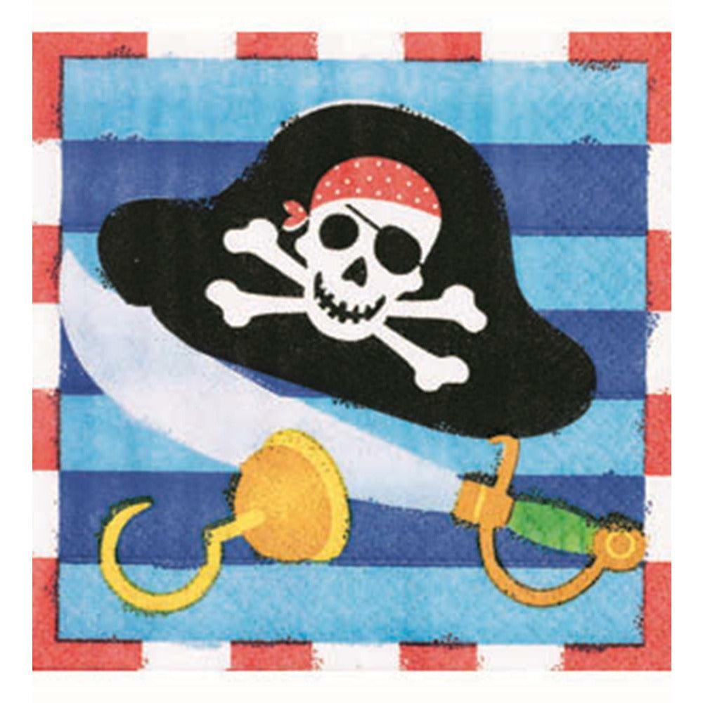 Pirate Treasure Napkin (S) 16ct - Toy World Inc