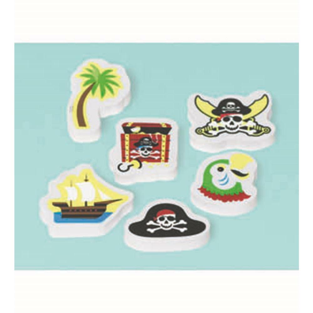 Pirates Erasers Value Pack - Toy World Inc