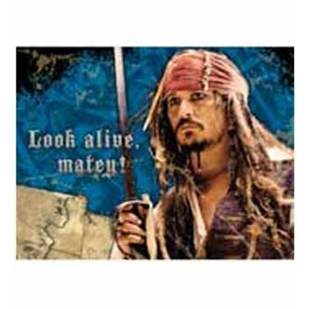 Pirates Of The Caribbean Invite 8ct - Toy World Inc