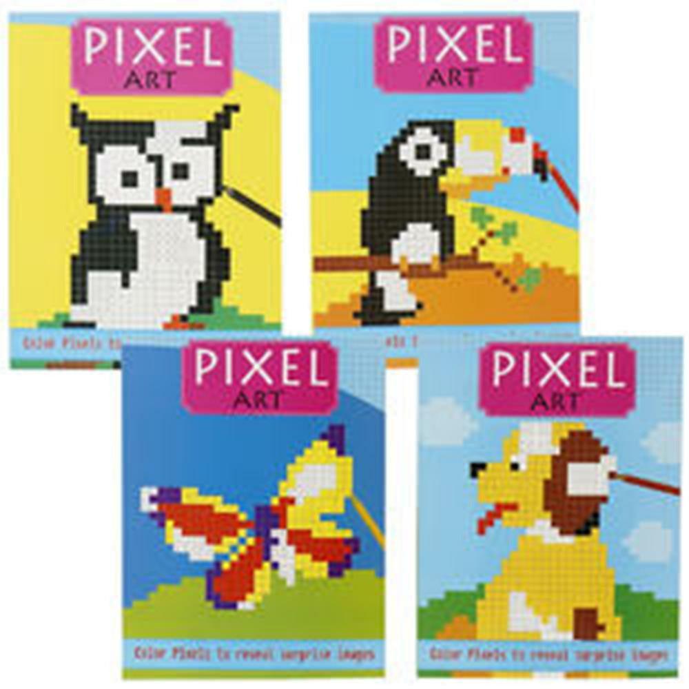 Pixel Art Coloring Book 64pg - Toy World Inc