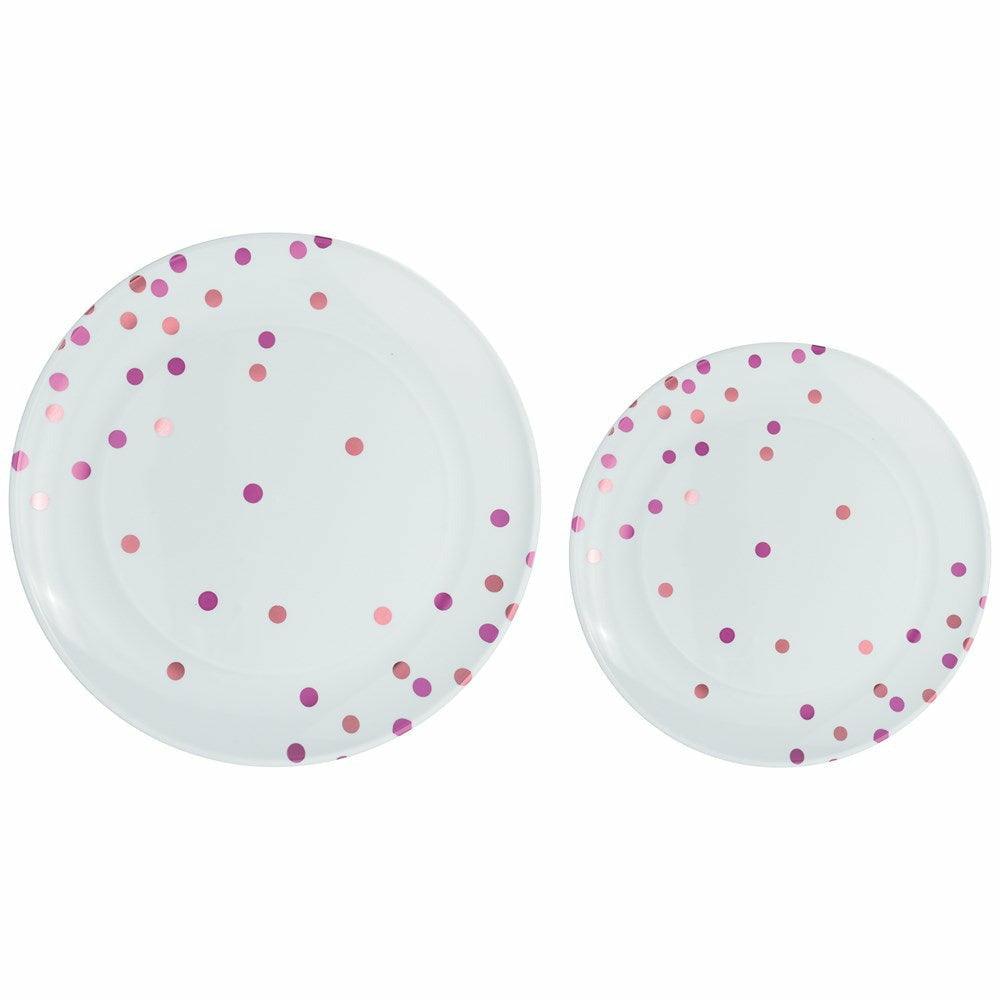 Plastic Plate Multipack New Pink And Bright Pink 20ct - Toy World Inc