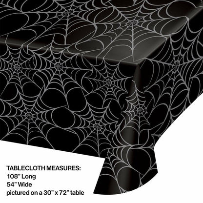 Plastic Tablecover Webs All Over Print 1ct - Toy World Inc