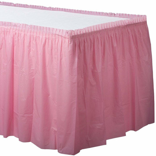 Plastic Tableskirt New Pink - Toy World Inc