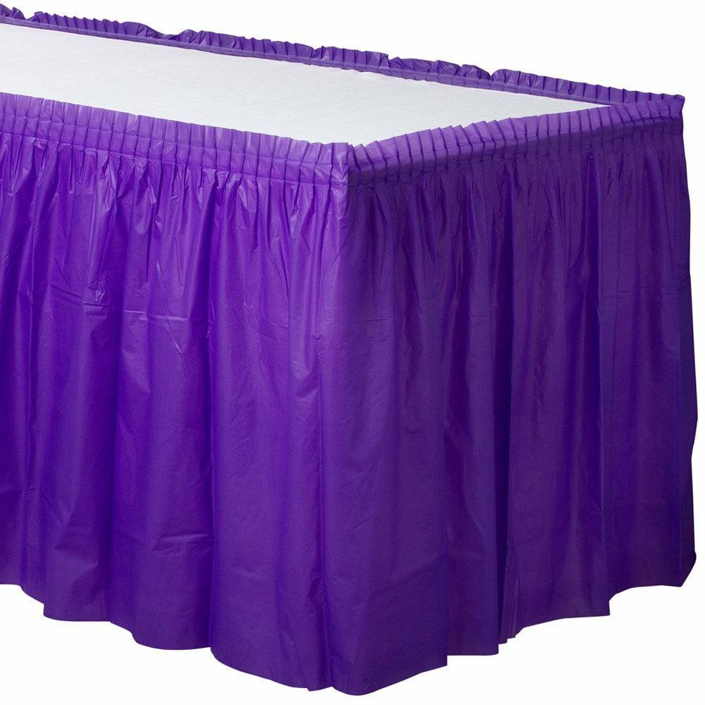 Plastic Tableskirt New Purple - Toy World Inc