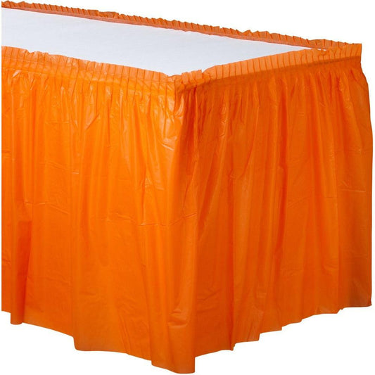 Plastic Tableskirt Orange Peel - Toy World Inc