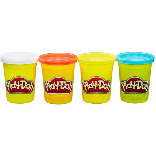 Play Doh 4 Pack of 4 Ounce Cans (Assorted Colors) - Toy World Inc