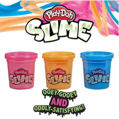 Play Doh Brand Slime Compound 3 Pack  Blue, Metallic Orange, and Metallic Pink - Toy World Inc