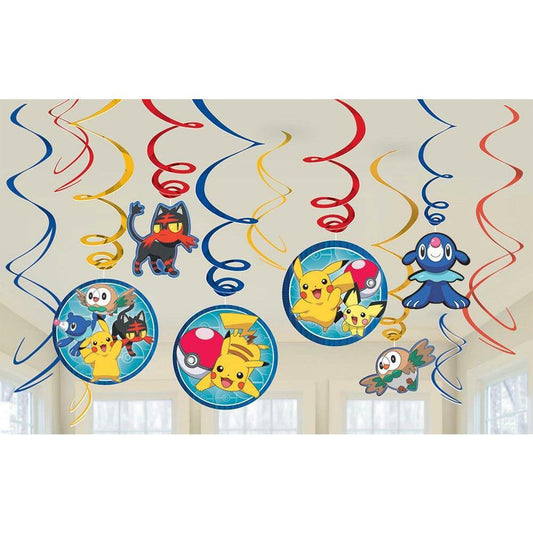 Pokemon Core Swirl Decoration 12ct - Toy World Inc