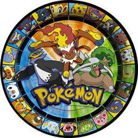 Pokemon D and P Plate (S) 8ct - Toy World Inc