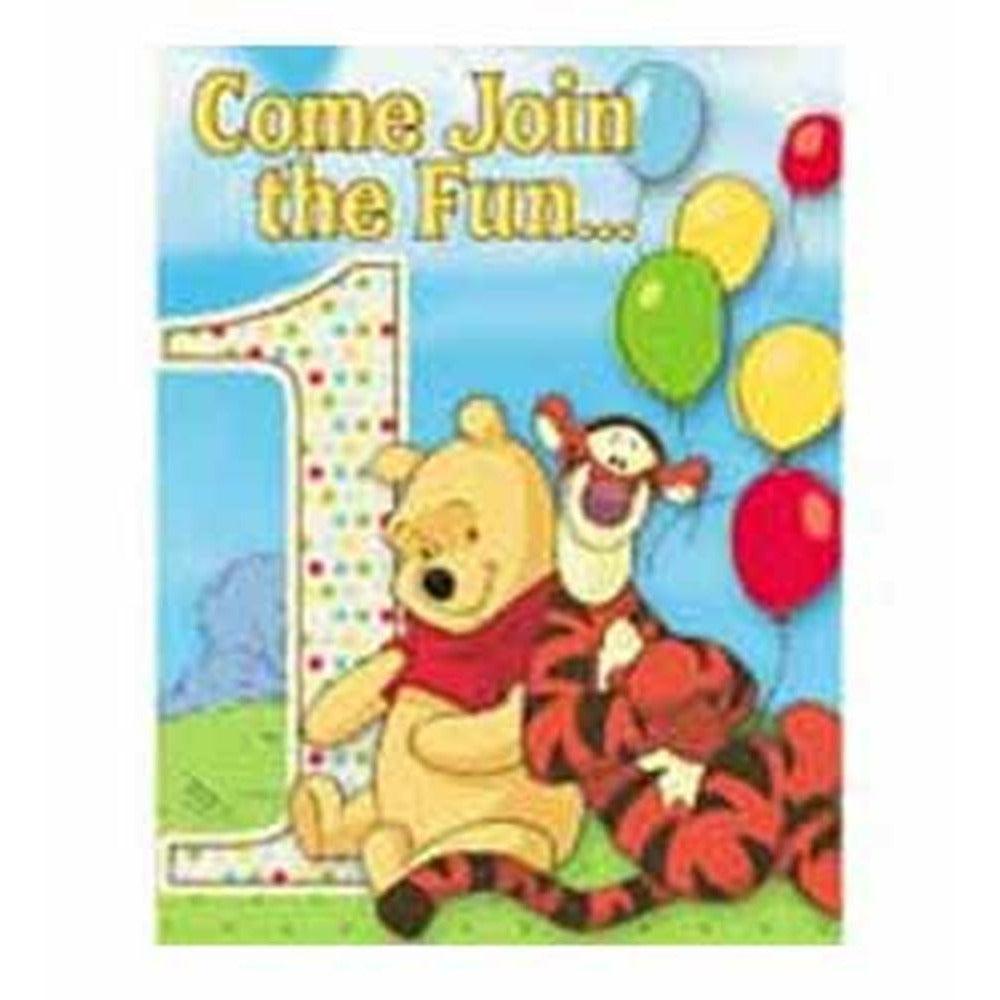 Pooh and Pals Invitations 8ct - Toy World Inc