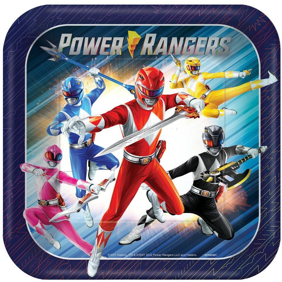 Power Rangers Classic 9in Plate 8ct - Toy World Inc
