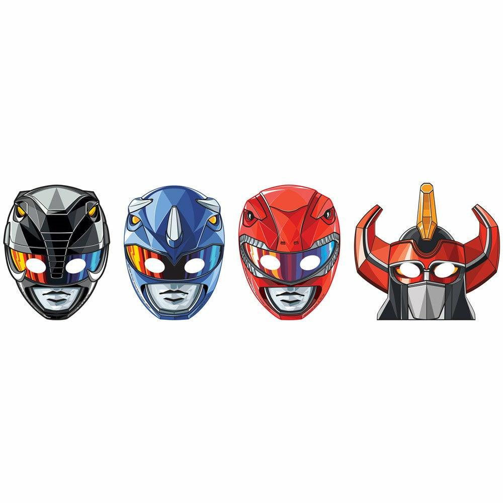 Power Rangers Classic Paper Masks 8ct - Toy World Inc