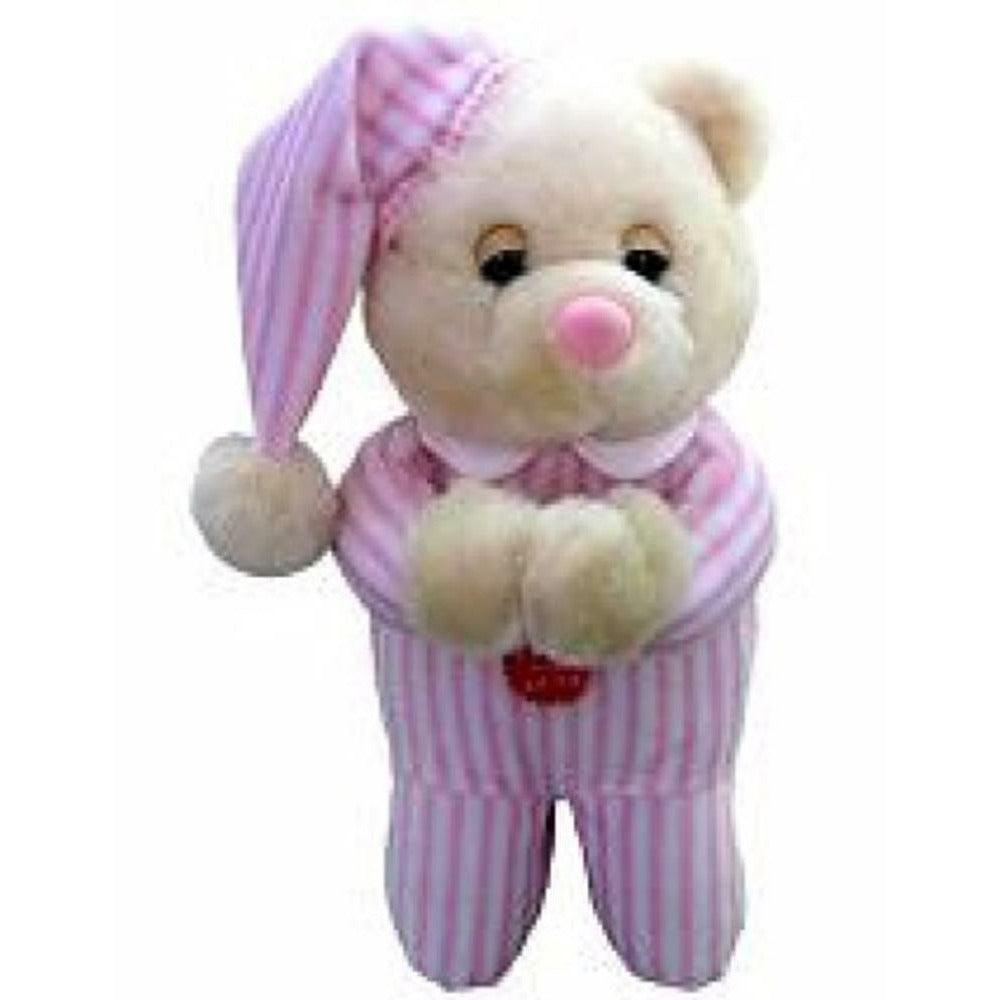 Praying Bear Girl-English 9in Pink - Toy World Inc