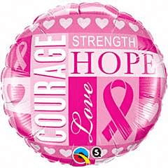 Qualatex Breast Cancer Inspiration 18in Foil Balloon - Toy World Inc