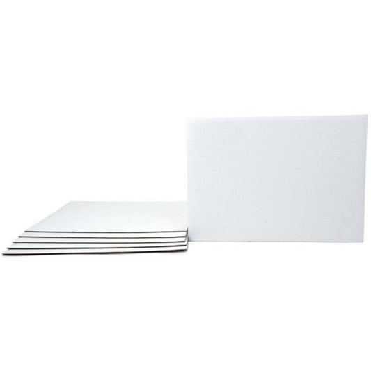 Rectangle Cake Board 10in x 14in 6pc/pack - White - Toy World Inc