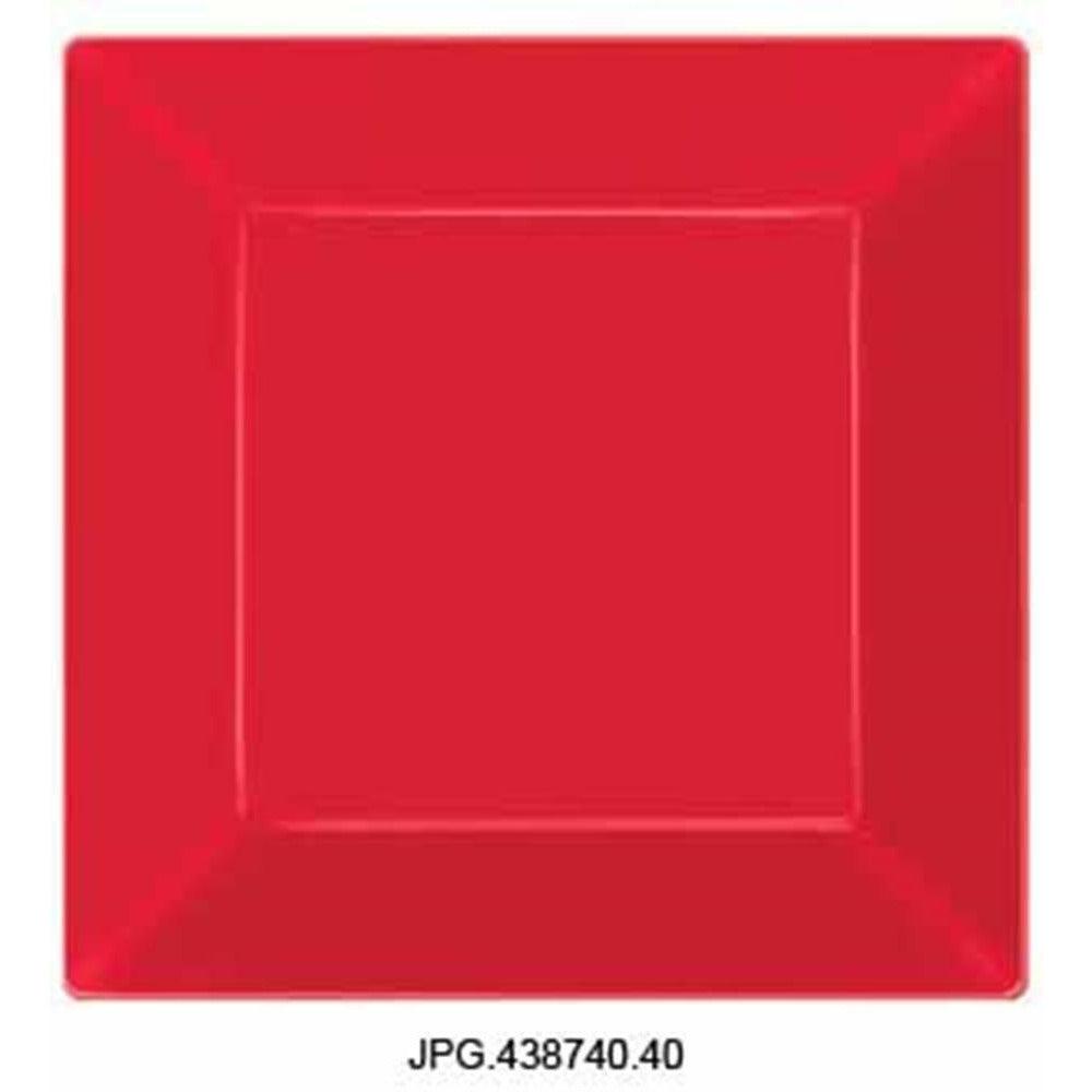 Red Plate 10.75in 10ct - Toy World Inc