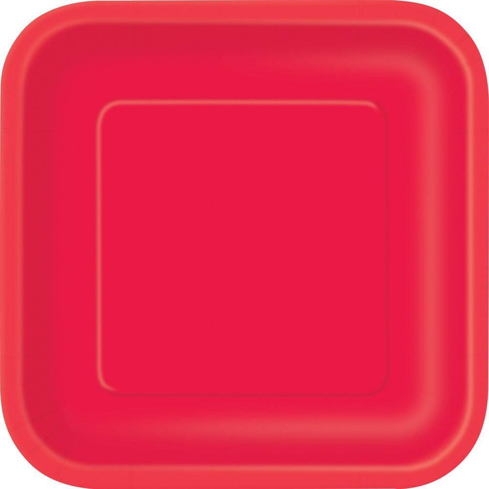 Red Plates 8 .75in 8ct - Toy World Inc