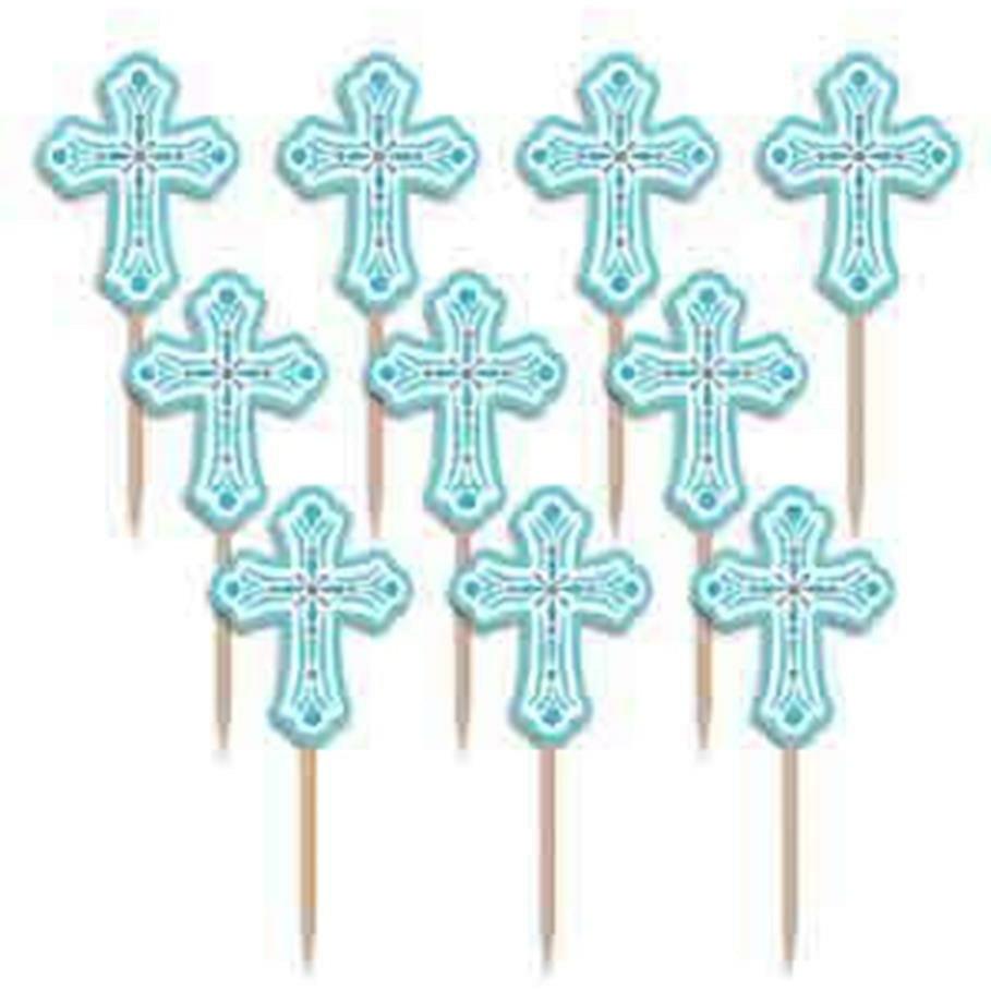 Religious Blue Party Pick - Toy World Inc