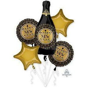 Roaring Twenties Happy New Year Bouquet Foil Balloons - Toy World Inc