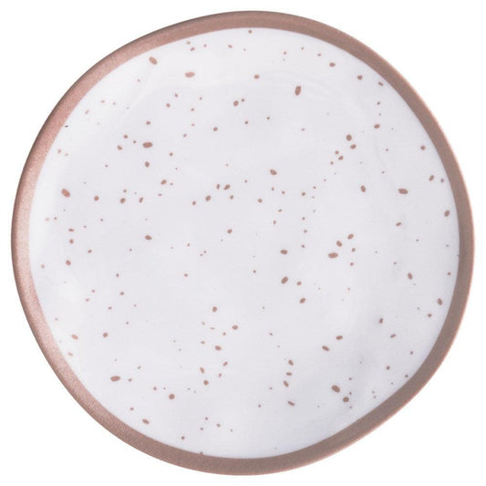 Rose Gold 8.35in Melamine Plastic Plate 1ct - Toy World Inc