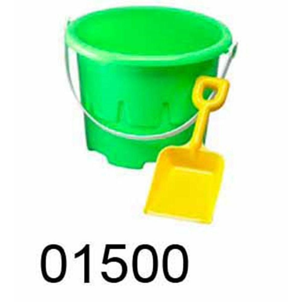 Sand Mold Pail W Shovel 8in - Toy World Inc