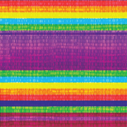 Serape Plastic Tablecover Stay Put 29inX72in 1Ct - Toy World Inc