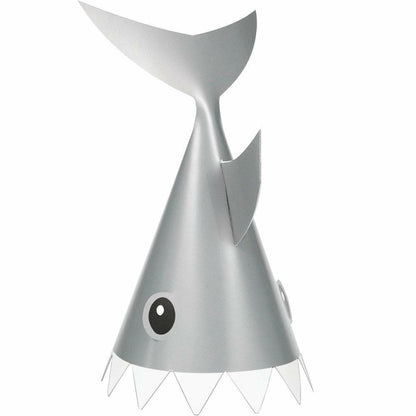 Shark Party Hat Child 8Ct - Toy World Inc
