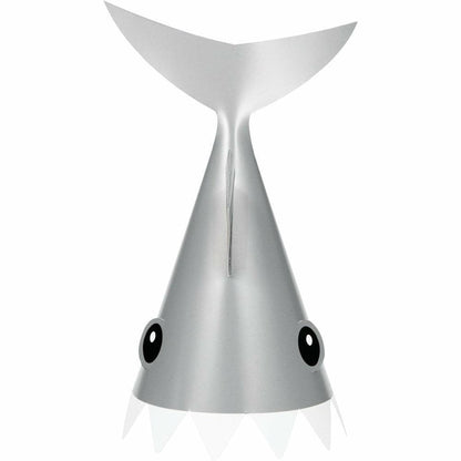 Shark Party Hat Child 8Ct - Toy World Inc