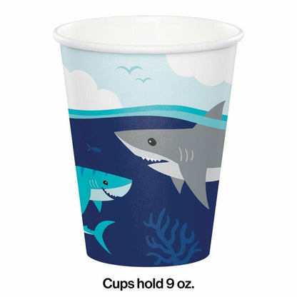 Shark Party Hot and Cold Cup 9Oz. 8Ct - Toy World Inc