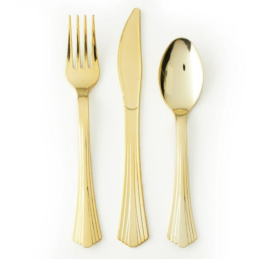 Silverware in Box 24pc/box - Gold - Toy World Inc