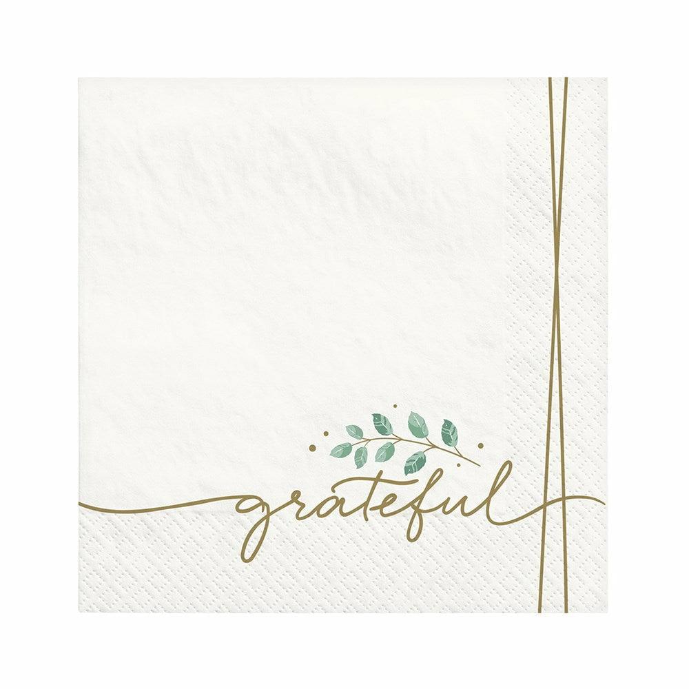 Simply Thankful Luncheon Napkins 40ct - Toy World Inc