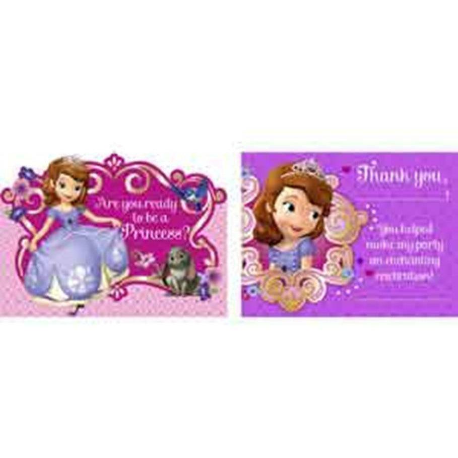 Sofia The 1st Invitation and Thank You - Toy World Inc