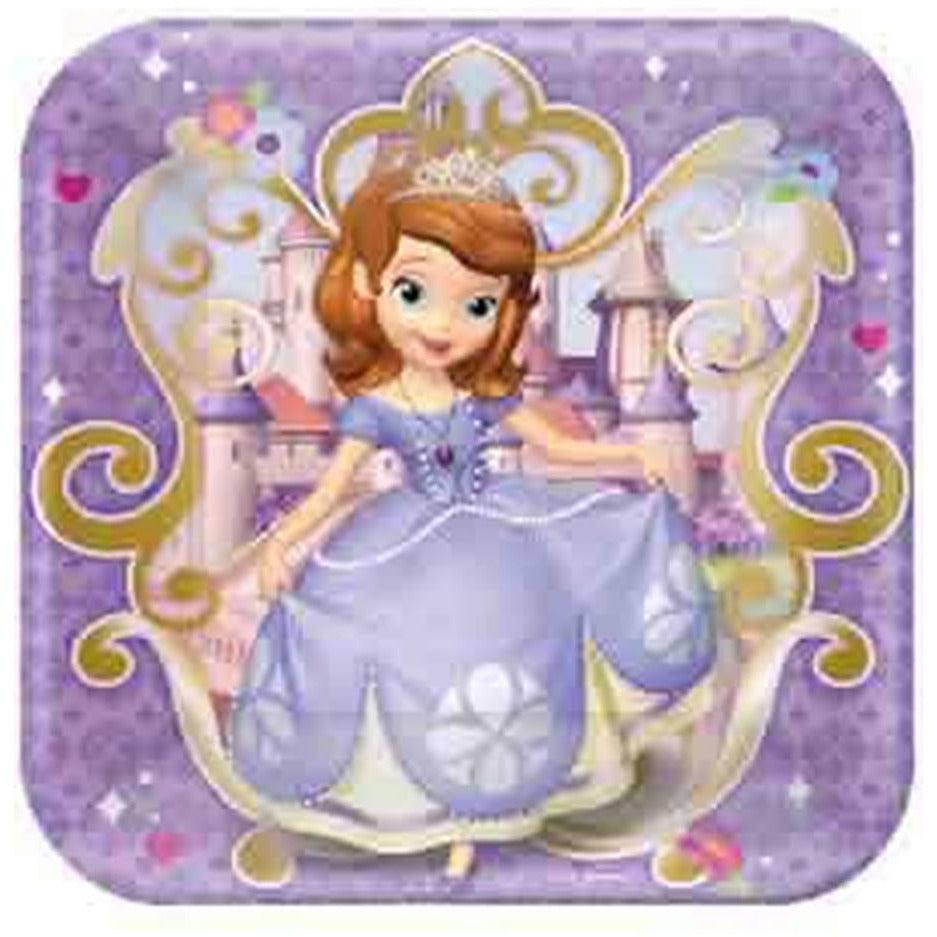 Sofia The 1st Plate (L) 8ct - Toy World Inc