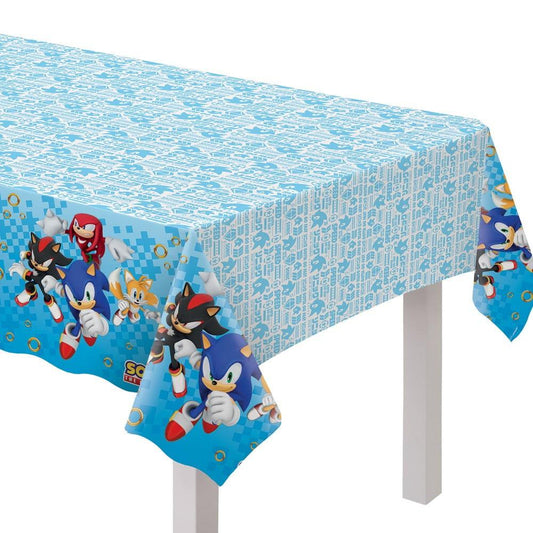 Sonic Plastic Tablecover 54in x 102in - Toy World Inc