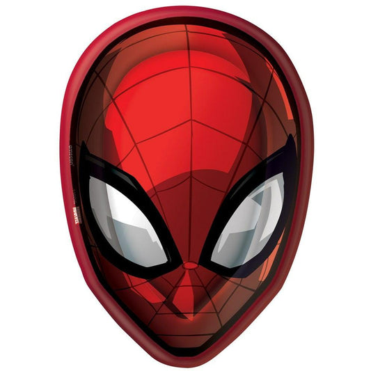 Spiderman Webbed Wonder Shaped Plate 8ct - Toy World Inc