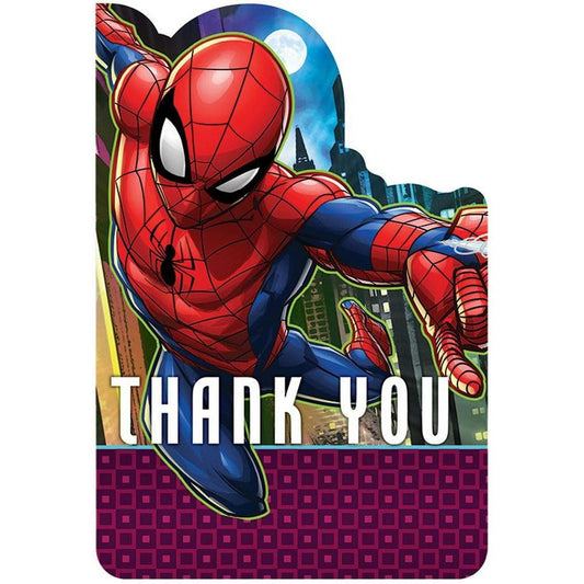 Spiderman Webbed Wonder Thank you Cards 8ct - Toy World Inc
